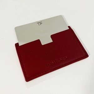 Tom Ford Mirror with Red Leather Holder